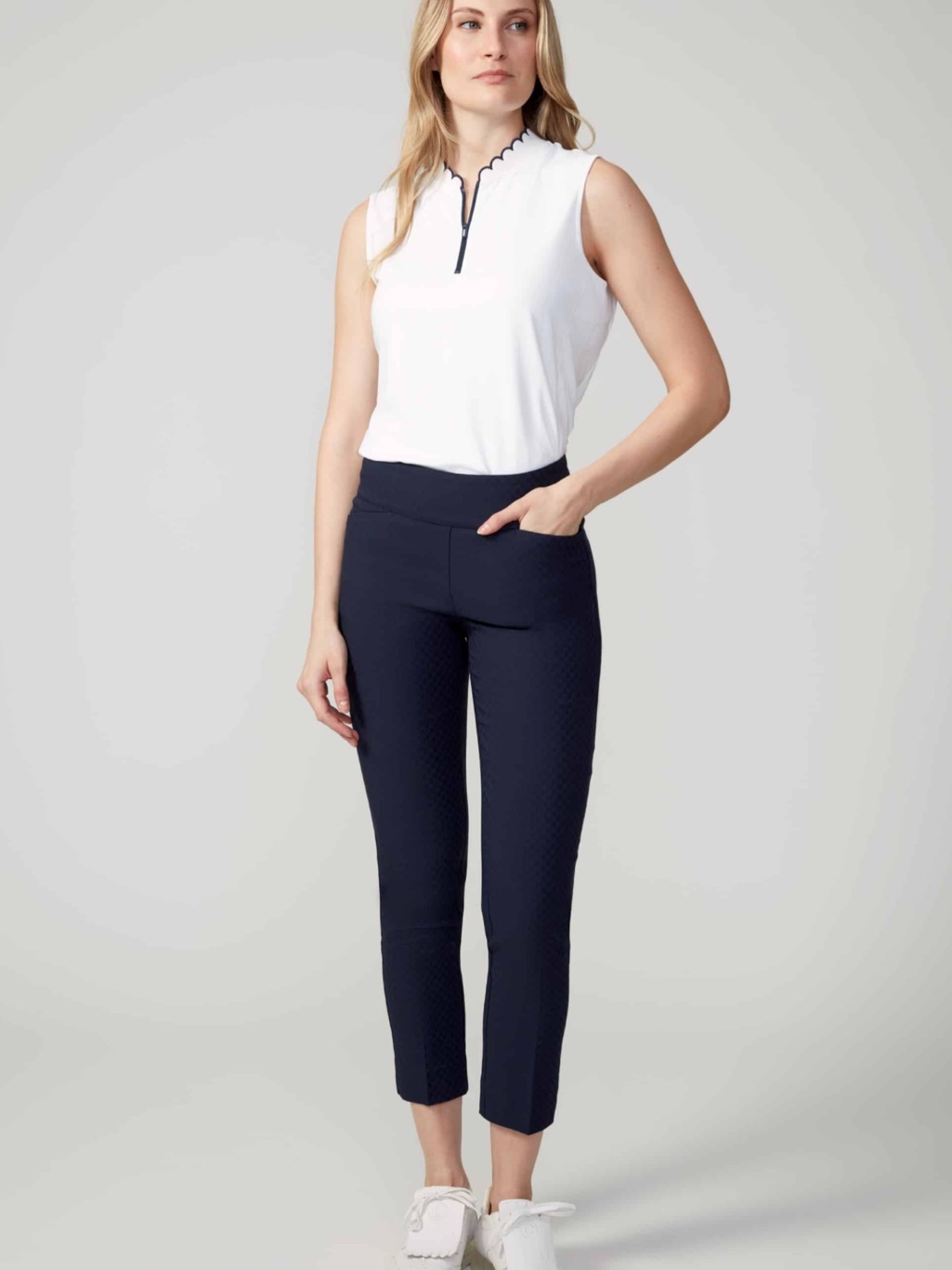 Swing Control Navy Ankle Pant